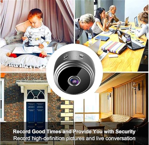 RNA WiFi Spy Camera Hidden for Home Outdoor High HD Focus Spy Magnet Mini Live Stream Night Vision IP Wireless 1080P Audio Video Hidden Indoor Nanny Camera for Home Offices Security MULTICOLOR. - Image 3
