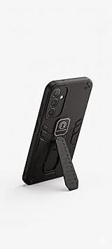 Rugged Armour Phone Case, Black, with Kickstand and Magnet Adsorption, Shockproof Protective Cover