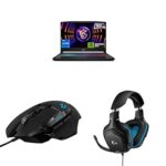 MSI Katana 15 Gaming Laptop,14th Gen Intel i7-14650HX+8GB RTX 5050,16GB RAM,512GB SSD with Logitech G502 Hero Gaming Mouse, Wired, 25000 DPI Programmable and Logitech G431 Wired Gaming Headset